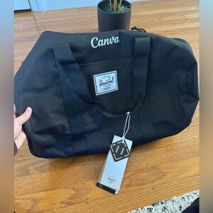 Brand New - Herschel Supply Company Black Duffel Gym Bag